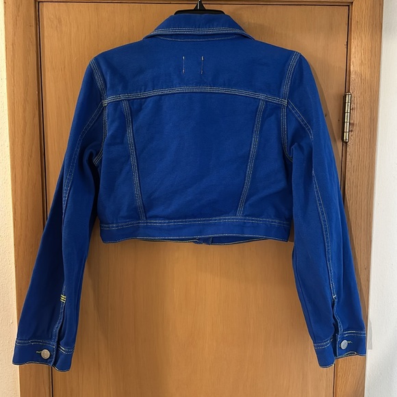 BDG Urban Outfitters Women’s Cropped Jean Jacket Blue Size Small - Picture 8 of 10